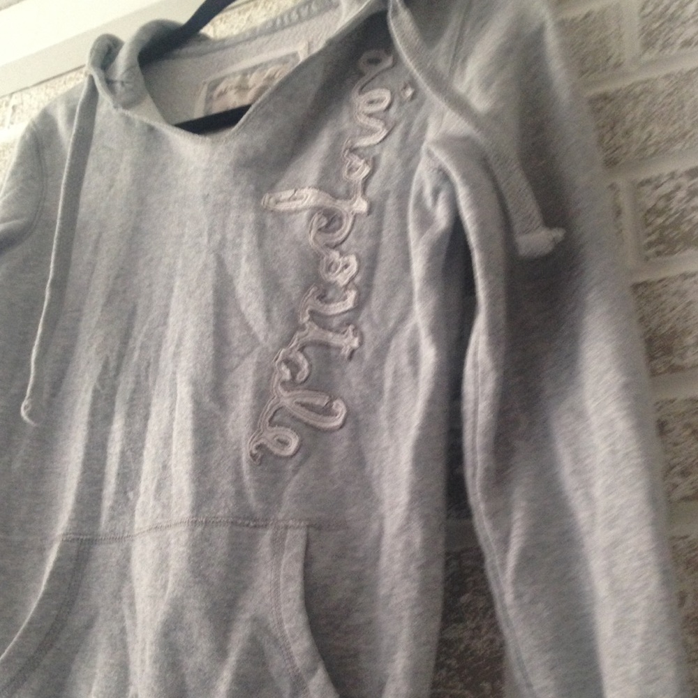 Aeropostale Heather Gray Junior Hoodie size S EUC